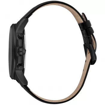 Zegarek JUST CAVALLI MAN JC1G175L0245 42mm Kwarcowy Analogowy Niebieska Tarcza Brązowy Pasek Skórzany