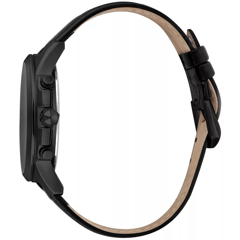 Zegarek JUST CAVALLI MAN JC1G175L0245 42mm Kwarcowy Analogowy Niebieska Tarcza Brązowy Pasek Skórzany