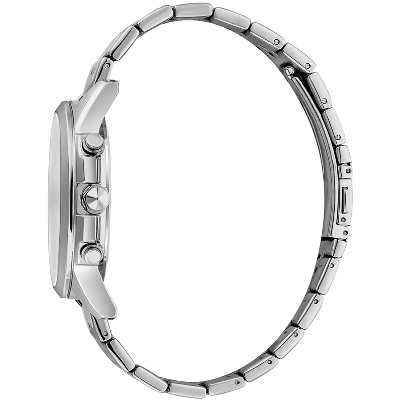 JUST CAVALLI MAN JC1G175M0255 Zegarek analogowy kwarcowy 42mm Stal nierdzewna Bransoleta mesh Czarna tarcza