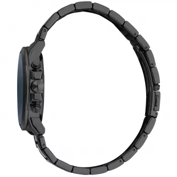 JUST CAVALLI MAN JC1G178M0075 44mm Zegarek Kwarcowy Analogowy Stal Nierdzewna Bransoleta Mesh Milanese Niebieska Tarcza