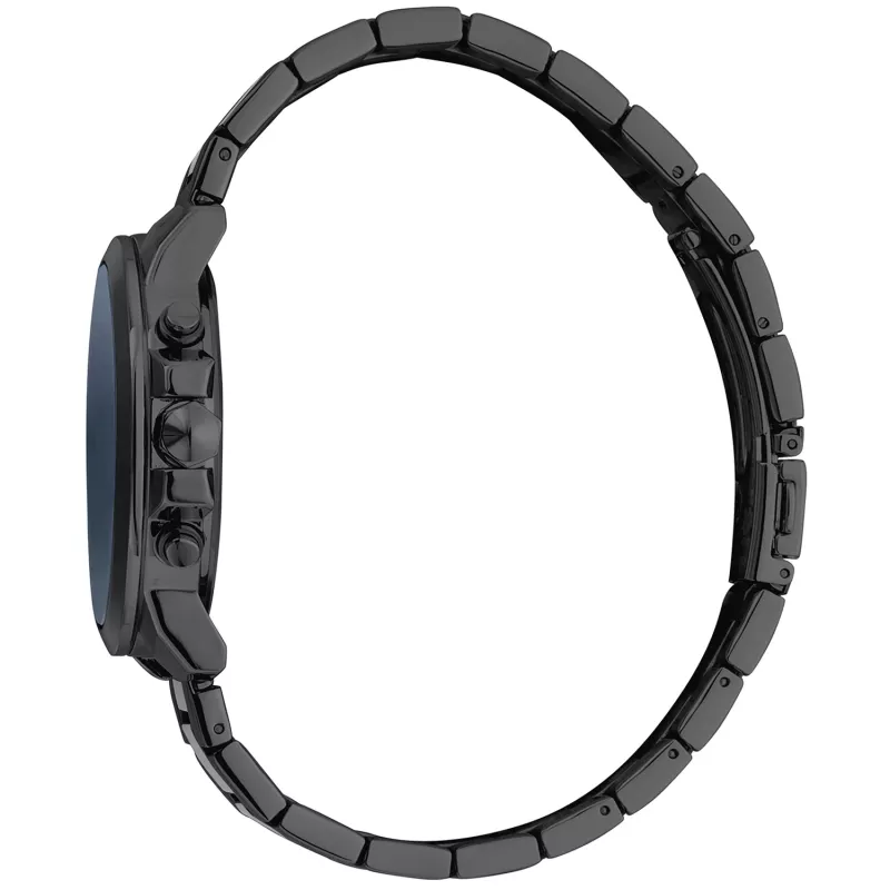 JUST CAVALLI MAN JC1G178M0075 44mm Zegarek Kwarcowy Analogowy Stal Nierdzewna Bransoleta Mesh Milanese Niebieska Tarcza