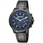 JUST CAVALLI MAN JC1G178M0075 44mm Zegarek Kwarcowy Analogowy Stal Nierdzewna Bransoleta Mesh Milanese Niebieska Tarcza