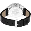 JUST CAVALLI MAN JC1G214L0015 46mm Zegarek Kwarcowy Analogowy Czarna Tarcza Czarny Pasek Skórzany