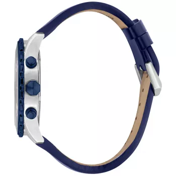 Zegarek JUST CAVALLI MAN JC1G214L0045 44mm Niebieska Tarcza Skórzany Pasek