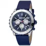 Zegarek JUST CAVALLI MAN JC1G214L0045 44mm Niebieska Tarcza Skórzany Pasek