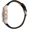 JUST CAVALLI MAN JC1G215L0035 42mm Zegarek Kwarcowy Analogowy Czarna Tarcza Czarny Pasek Skórzany