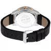 JUST CAVALLI MAN JC1G215L0035 42mm Zegarek Kwarcowy Analogowy Czarna Tarcza Czarny Pasek Skórzany