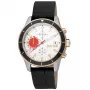 JUST CAVALLI MAN JC1G215L0035 42mm Zegarek Kwarcowy Analogowy Czarna Tarcza Czarny Pasek Skórzany