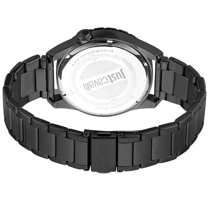 JUST CAVALLI MAN JC1G217M0075 Zegarek Kwarcowy Analogowy 42mm Stalowa Bransoleta Mesh