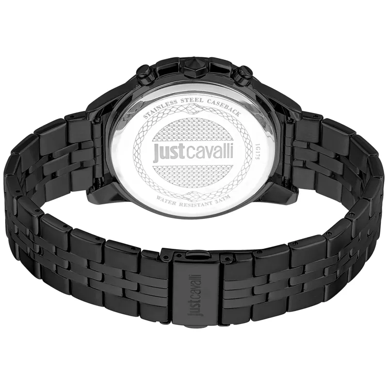 Zegarek JUST CAVALLI MAN JC1G175M0275 42mm Stal nierdzewna Niebieska tarcza