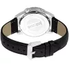 JUST CAVALLI Męski Zegarek Kwarcowy Analogowy JC1G217L0025 42mm Niebieska Tarcza Niebieski Pasek Skórzany