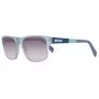 JUST CAVALLI Unisex Okulary przeciwsłoneczne JC743S-5787B Niebieska oprawka Szare soczewki gradientowe 57mm