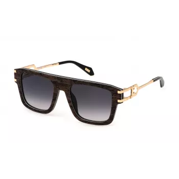 Okulary przeciwsłoneczne JUST CAVALLI Unisex SJC096-5307TZ Havana Oprawka acetatowa Brązowe soczewki poliwęglanowe 53mm