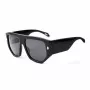 JUST CAVALLI Unisex Okulary Przeciwsłoneczne SJC097V580700 Czarna Oprawka Acetatowa Szare Soczewki Poliwęglanowe 58/17/140 mm