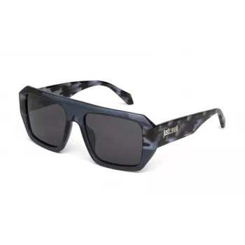 JUST CAVALLI Unisex Okulary Przeciwsłoneczne SJC101V550W47 - Oprawka Acetatowa, Ochrona UV400, 55/18/145 mm