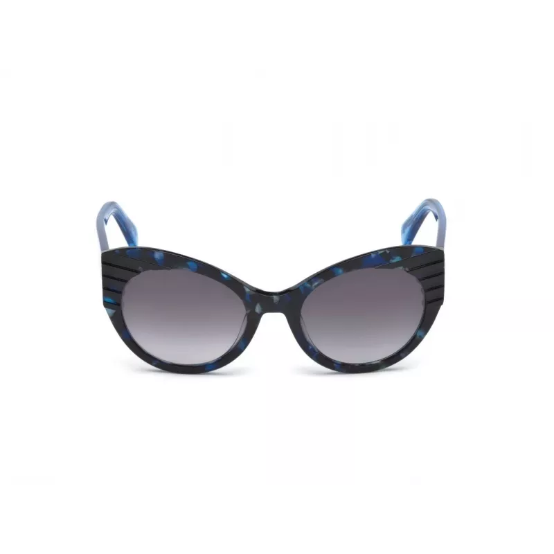 JUST CAVALLI WOMAN JC789S-55B Okulary przeciwsłoneczne Motyl Havana Brązowy Gradient 55/21/140 mm