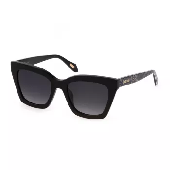 Okulary przeciwsłoneczne JUST CAVALLI damskie SJC024-52700Y, oprawka motylkowa z acetatu, UV400, 52mm