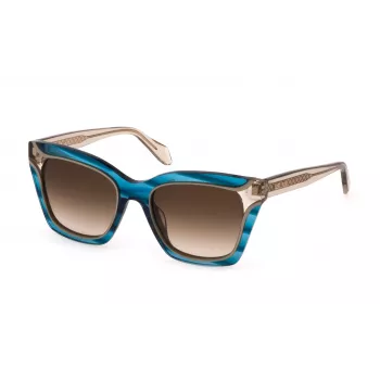 Okulary przeciwsłoneczne JUST CAVALLI damskie SJC024V520931 Havana oprawka acetatowa brązowe soczewki gradientowe 52mm