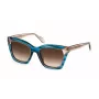 Okulary przeciwsłoneczne JUST CAVALLI damskie SJC024V520931 Havana oprawka acetatowa brązowe soczewki gradientowe 52mm
