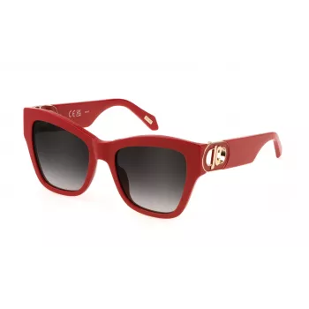 Okulary przeciwsłoneczne JUST CAVALLI dla kobiet SJC037-5406XX Czarna oprawka acetatowa Szare soczewki 54mm