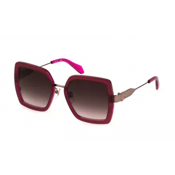 Okulary przeciwsłoneczne JUST CAVALLI damskie SJC041-5309RV Havana Kocie Oko 53mm