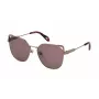 Okulary przeciwsłoneczne JUST CAVALLI damskie SJC042-580A39 Havana Brązowa oprawka acetatowa motylkowe brązowe soczewki gradientowe 58/14/140 mm