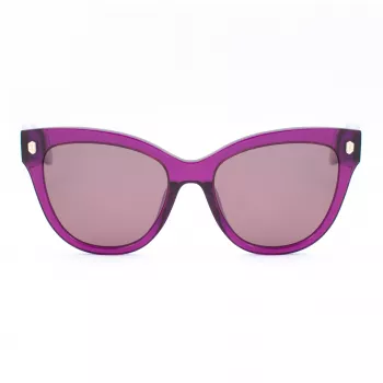 Okulary przeciwsłoneczne JUST CAVALLI damskie SJC043-5509FE Butterfly Cat Eye Acetate Havana Brown Gradient UV400 55/18/140 mm