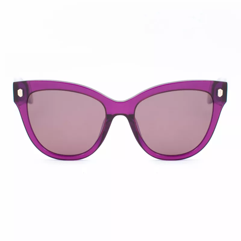 Okulary przeciwsłoneczne JUST CAVALLI damskie SJC043-5509FE Butterfly Cat Eye Acetate Havana Brown Gradient UV400 55/18/140 mm