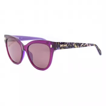 Okulary przeciwsłoneczne JUST CAVALLI damskie SJC043-5509FE Butterfly Cat Eye Acetate Havana Brown Gradient UV400 55/18/140 mm
