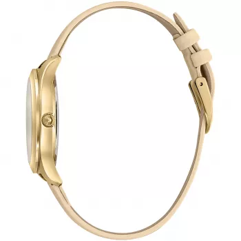 Zegarek damski JUST CAVALLI JC1L210L0015 32mm Srebrna tarcza Brązowy pasek skórzany