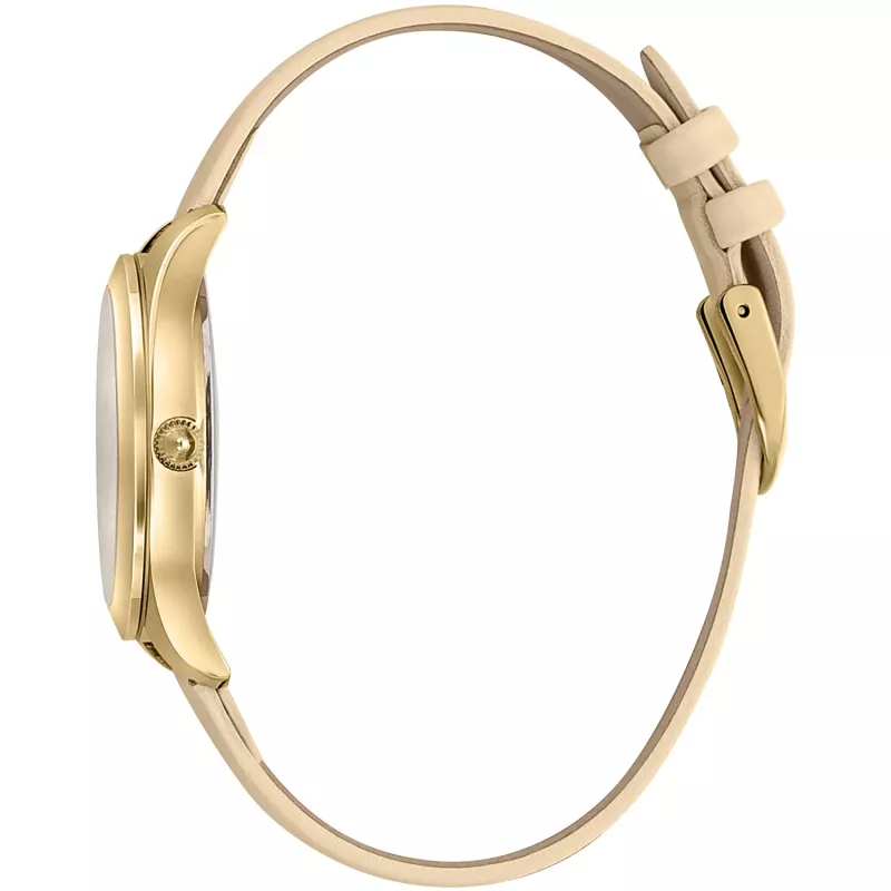 Zegarek damski JUST CAVALLI JC1L210L0015 32mm Srebrna tarcza Brązowy pasek skórzany