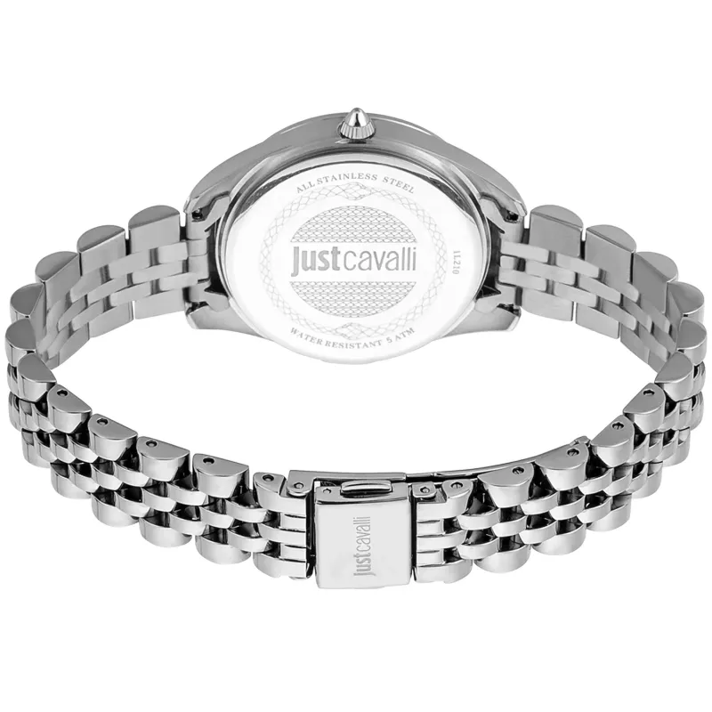 Zegarek damski JUST CAVALLI JC1L210M0135 32mm Srebrny Stal nierdzewna Kwarcowy