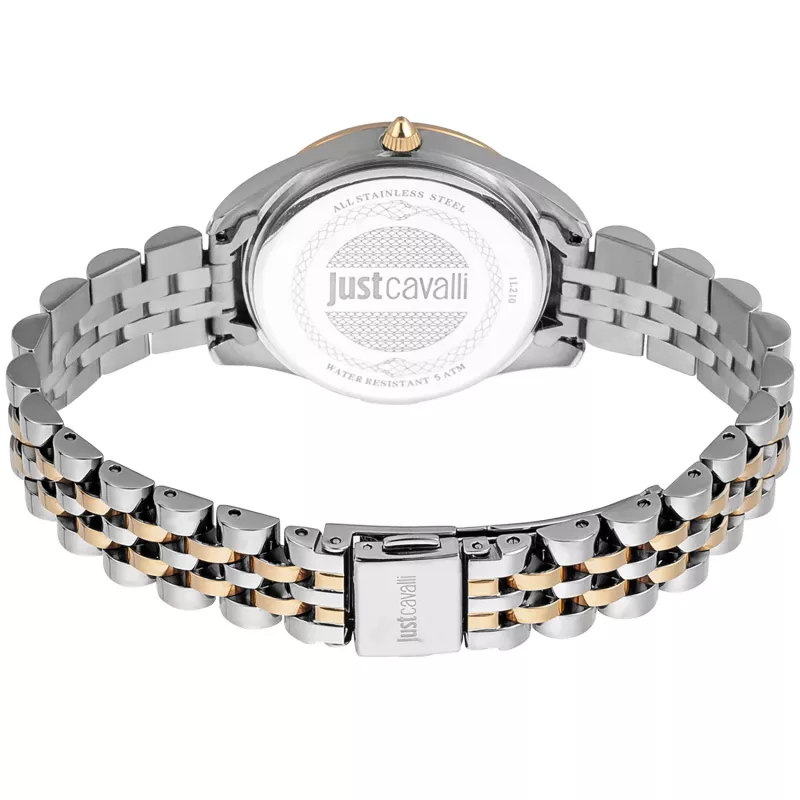 Zegarek damski JUST CAVALLI JC1L210M0185 32mm Stal nierdzewna Srebrny Meshowy