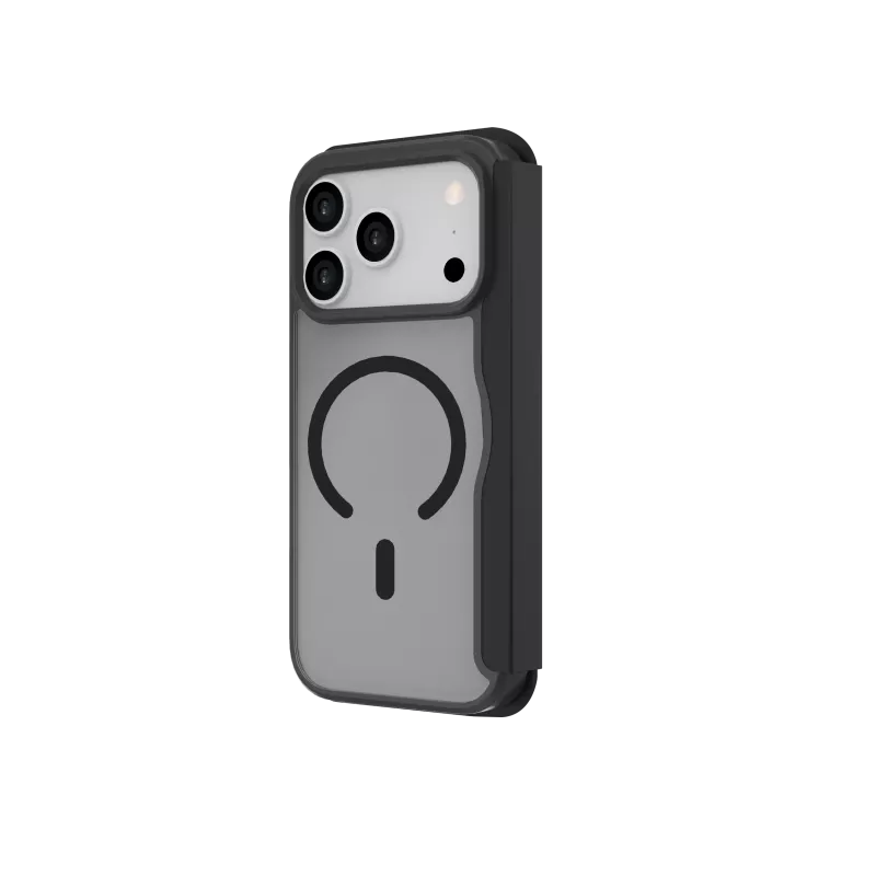 JUST MUST CHAMPION II FLIP CASE MAGSAFE do iPhone 17 Pro, Czarny