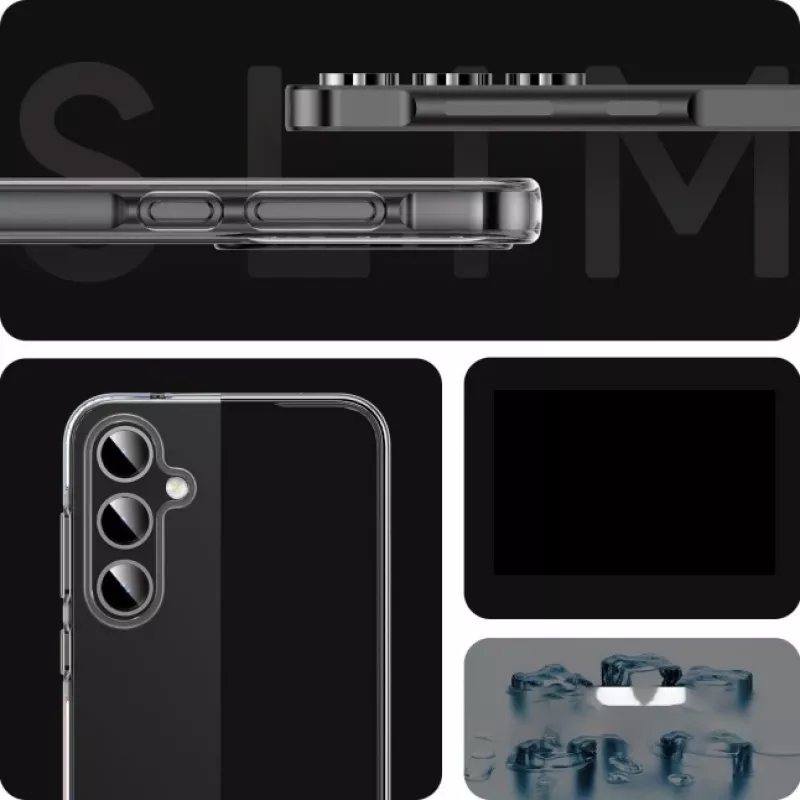 JUST MUST JM Antybakteryjne etui TPU do Samsung Galaxy A55 5G - przezroczyste