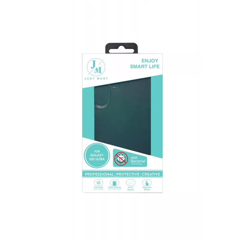JUST MUST JM ANTI-BACTERIA TPU do Galaxy S25 Ultra Clear