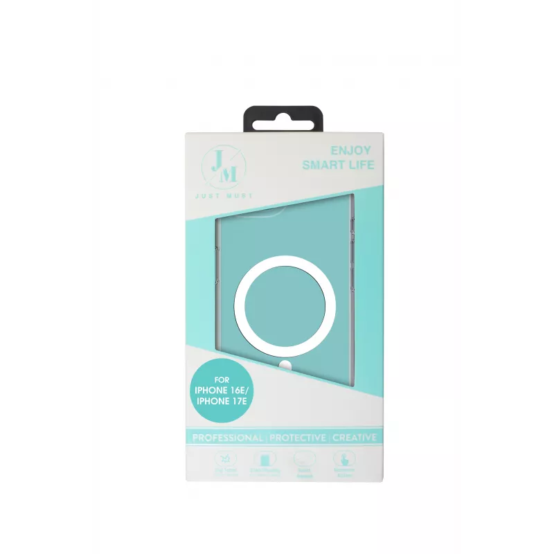 JUST MUST JM Crystal with MagSafe do iPhone 16e/17e Clear