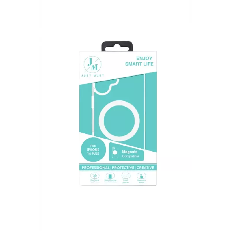 JUST MUST JM MAGSAFE CRYSTAL I do iPhone 16 Plus Clear