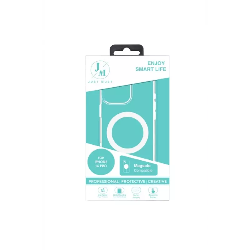 JUST MUST JM MAGSAFE CRYSTAL I do iPhone 16 Pro Clear