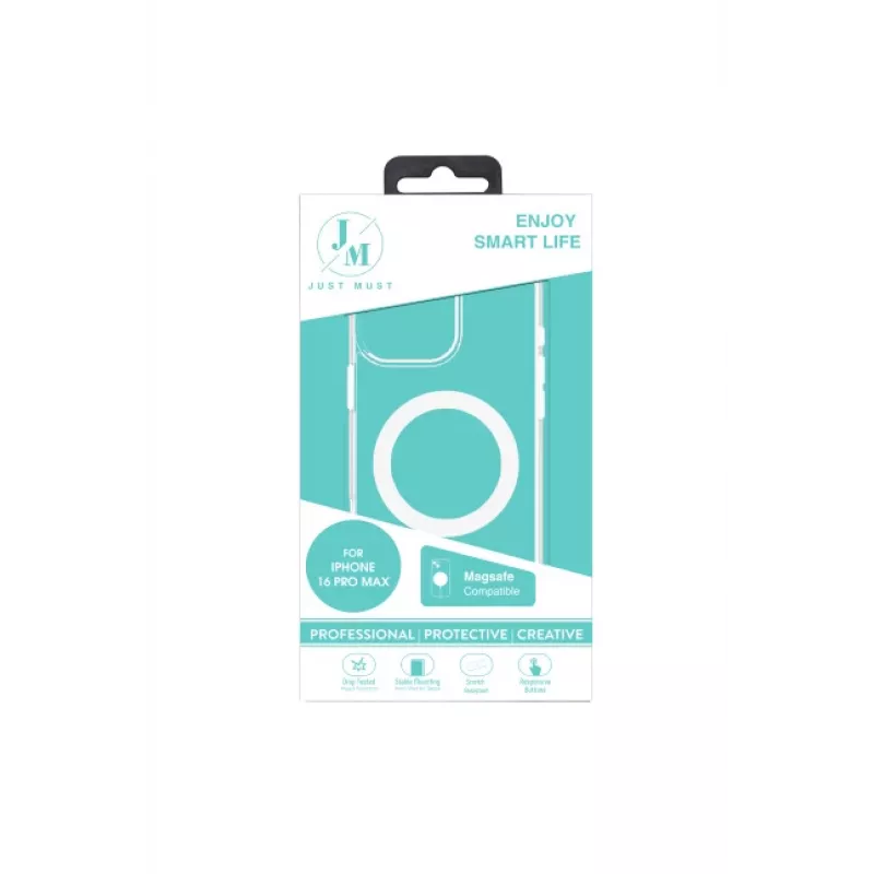 JUST MUST JM MAGSAFE CRYSTAL I do iPhone 16 Pro Max Clear