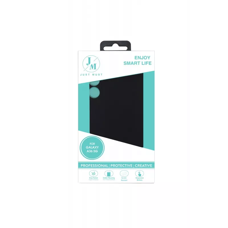 JUST MUST JM REGULAR DEFENSE SILICONE do Galaxy A36, Czarny