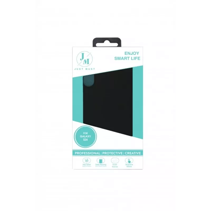 JUST MUST JM REGULAR DEFENSE SILICONE do Galaxy S24 Czarny