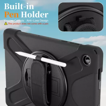JUST MUST JM Rugged Case Grip do Samsung Galaxy Tab A11+ z paskiem Czarny