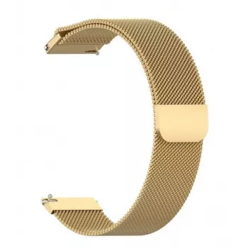 Just Must JM S9 Bransoleta ze stali nierdzewnej 22 mm Złota do Samsung Galaxy Watch 4/5/6