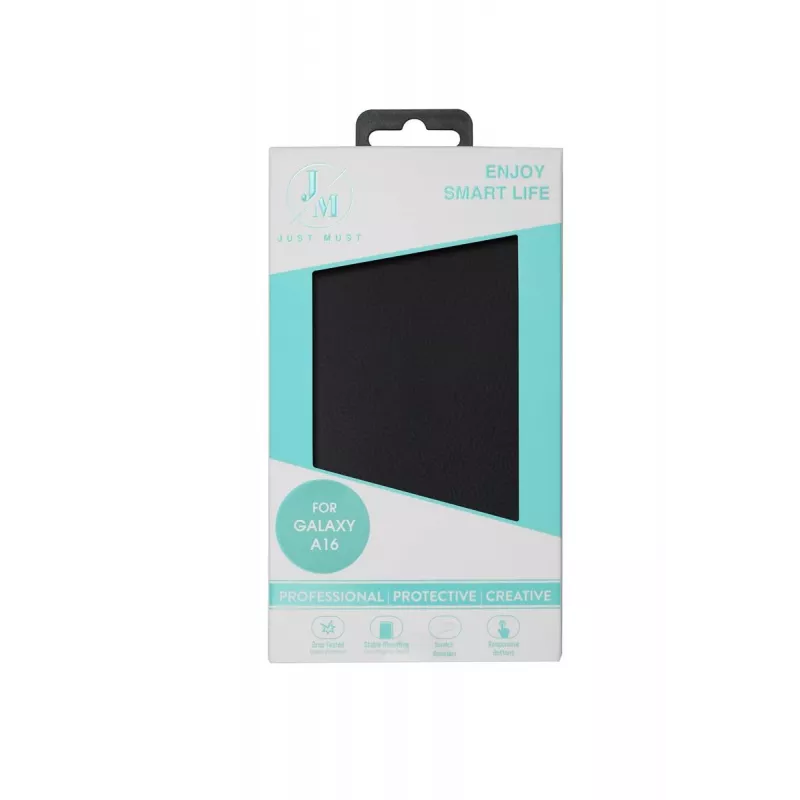 JUST MUST JM STAND FLIP CASE do Galaxy A16 Czarny