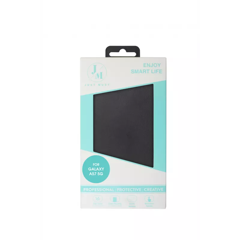 JUST MUST JM STAND FLIP CASE do Galaxy A57, Czarny