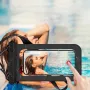 JUST MUST Wodoszczelny Pokrowiec na Telefon Czarny – Etui Zanurzalne IPX8 30m do Smartfonów