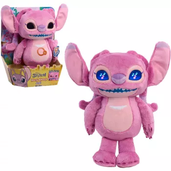 Just Play Disney Stitch Many Moods Angel Pluszowa Zabawka - Różowa - 7 Cali