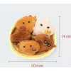 JUST PLAY Emotional Support Capybaras Pluszowa Zabawka 7 cali Brązowy/Tan