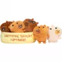 JUST PLAY Emotional Support Capybaras Pluszowa Zabawka 7 cali Brązowy/Tan